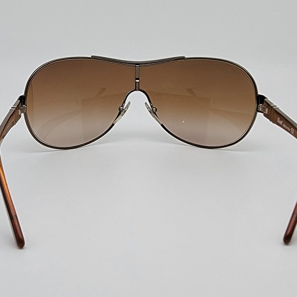 Persol 2304-S 618/13 Gloss Copper Frame Brown Gradient Lens Shield Sunglasses main image 8